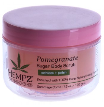 Скраб для тела "Сахар и гранат" / Body Scrub - Sugar & Pomegranate 176мл HEMPZ