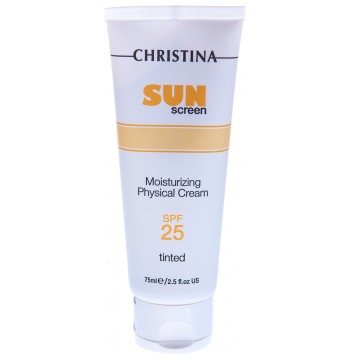 Крем солнцезащитный тональный с витамином Е и СПФ25 (физический) SUNSCREENS Christina