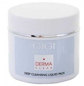 Очищающие ватные диски / Derma Clear Deep cleansing liquid pad GIGI