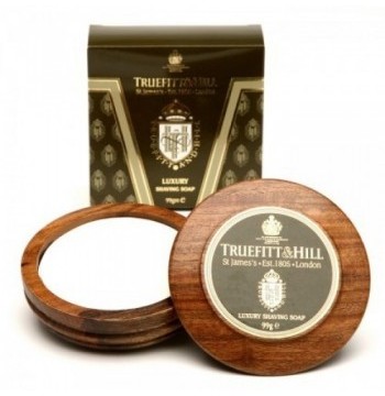 Мыло-люкс для бритья / Sandalwood Luxury Shaving Soap in wooden bowl 99г Truefitt&Hill