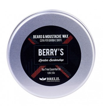 Воск для бороды и усов BERRY'S BEARD & MOUSTACHE WAX Brelil