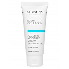 Крем увлажняющий азуленовый Кристина с коллагеном и эластином для нормальной кожи Elastin Collagen 60 мл Christina