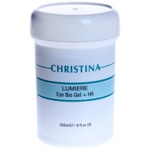 Гель для кожи век и шеи с комплексом дерма-витаминов и гиалуроновой кислотой /  Eye & Neck Bio Gel + HA Lumiere 250 мл Christina