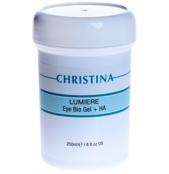 Гель для кожи век и шеи с комплексом дерма-витаминов и гиалуроновой кислотой /  Eye & Neck Bio Gel + HA Lumiere 250 мл Christina