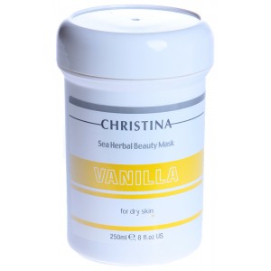 Маска красоты ванильная для сухой кожи / Sea Herbal Beauty Mask Vanilla 250 мл Christina