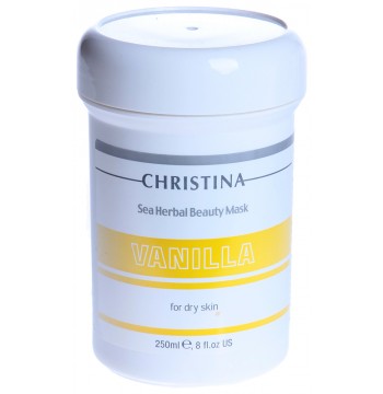Маска красоты ванильная для сухой кожи / Sea Herbal Beauty Mask Vanilla 250 мл Christina