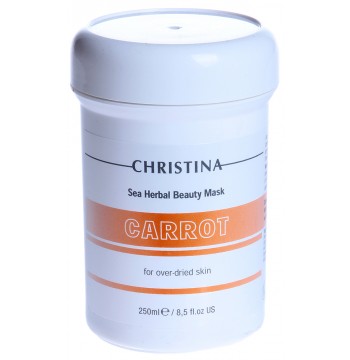 Маска красоты морковная для пересушенной кожи / Sea Herbal Beauty Mask Carrot 250 мл Christina