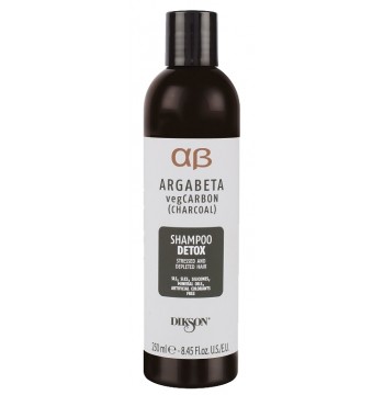 Шампунь с растительным углем, маслами лаванды и иланг-иланга для волос подверженных стрессу ARGABETA Shampoo DETOX 250 мл Dikson