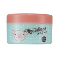 Маска ночная для лица Пиг-коллаген джелли пэк Pig-Collagen jelly pack  Holika Holika