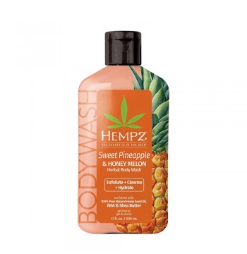 Гель для душа, ананас и медовая дыня Sweet Pineapple & Honey Melon Herbal Body Wash 500 мл Hempz