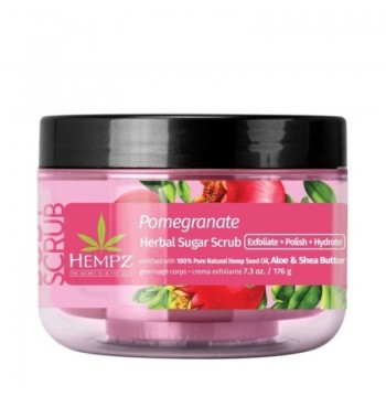 Скраб для тела Сахар и гранат Herbal Sugar Scrub Pomegranate 176мл HEMPZ