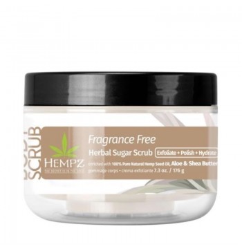 Скраб сахарный для тела Нейтральный / Hempz Fragrance Free Herbal Sugar Scrub 176 г Hempz