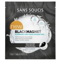 Маска-лифтинг на нетканной основе Черный магнит / BlackMagnet Vliesmaske 1 шт Sans Soucis