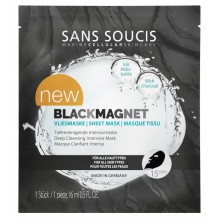 Маска-лифтинг на нетканной основе Черный магнит / BlackMagnet Vliesmaske 1 шт Sans Soucis