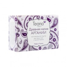 Мыло натуральное с маслом арганы для сухой и чувствительной кожи лица и тела Древняя магия Аргании 100 г Teana