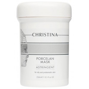 Маска поросуживающая для жирной и проблемной кожи "Порцелан" / Astrigent Porcelan Mask Christina