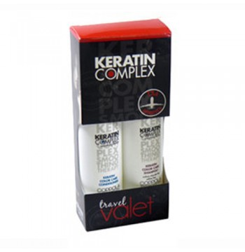 Дорожный набор 2 для окрашенных волос / шампунь + кондиционер Keratin Complex