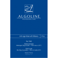 Альгинатная маска для лица для возрастной кожи с черникой ALGOLINE / 600 г (на 20 процедур)